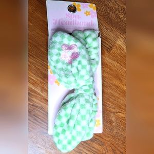 New plush spa headband